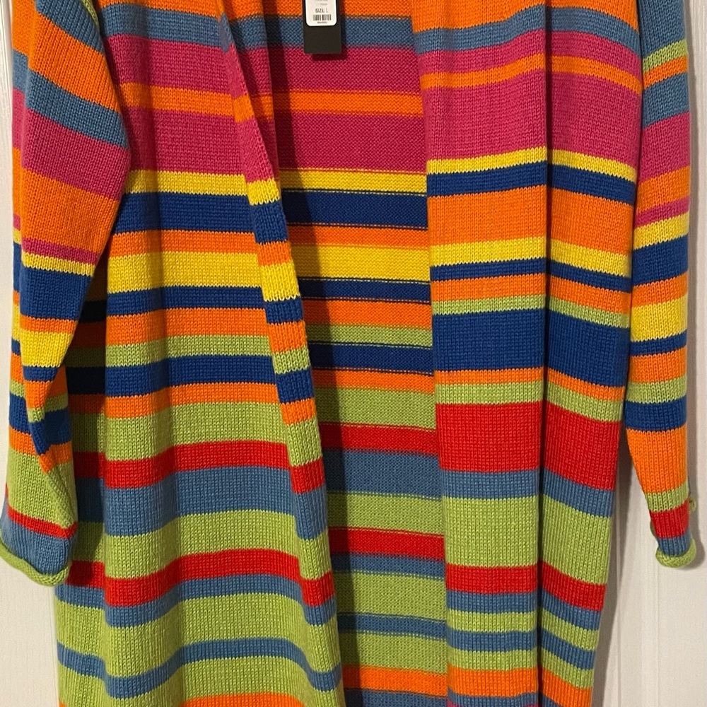Fashion Nova Multicolor Striped Cardigan